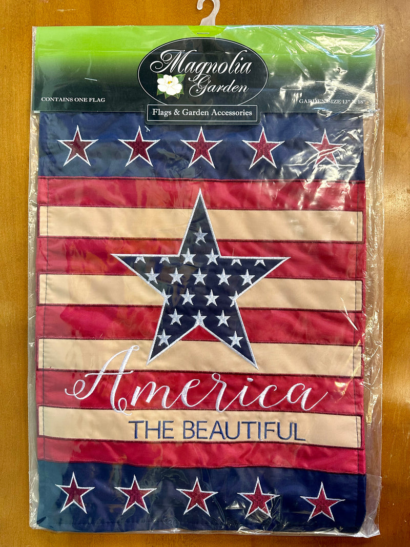 America the Beautiful Garden Flag 13" x 18"