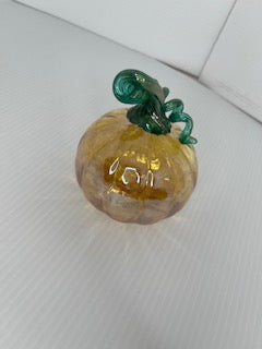 Hand Blown Glass Mini Pumpkin by Muffinjaw