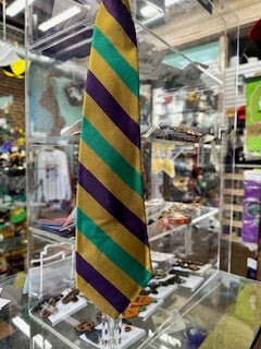 Full Length Mardi Gras Tie