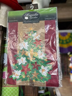 Fleur de Lis Christmas Tree Flag