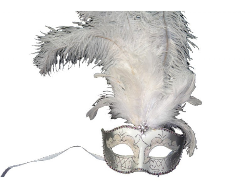 White Venetian white feathers