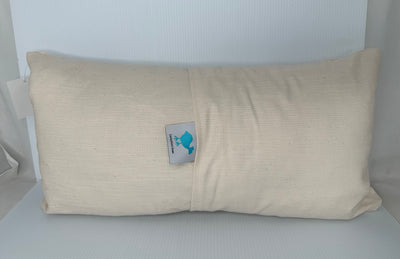 Khaki Linen Blend Lumbar Pillow