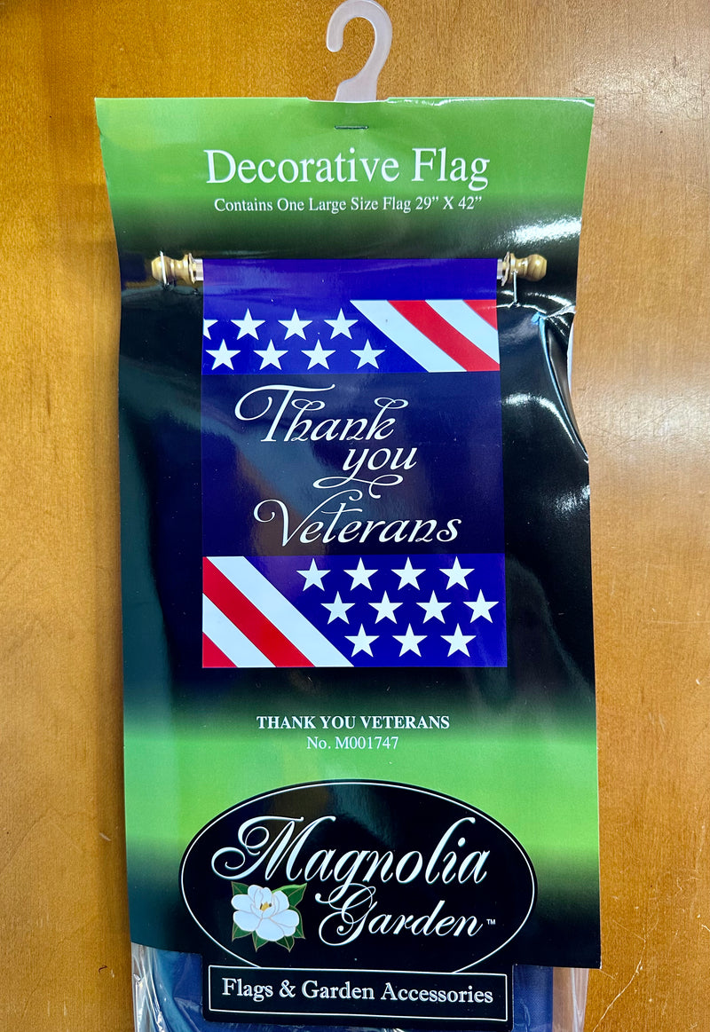 Thank You Veterans Flag 29" x 42"