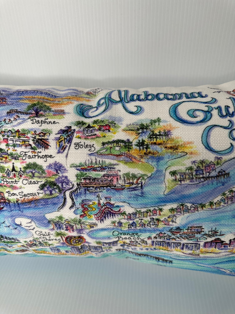 Alabama Gulf Coast Lumbar Pillow