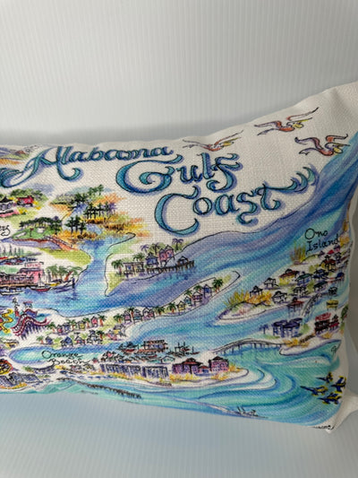 Alabama Gulf Coast Lumbar Pillow