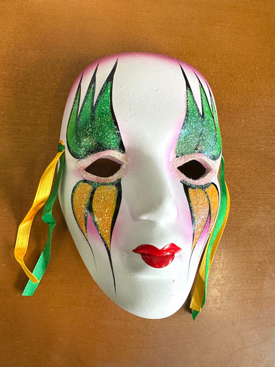 Small Ceramic Masquerade Wall Mask