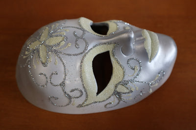 Small Porcelain Glitter Wall Mask