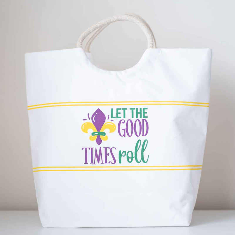 Good Times Roll Shoulder Tote - Purple