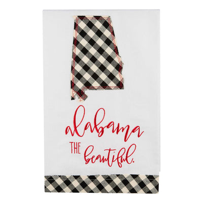 Alabama the Beautiful Christmas Tea Towel