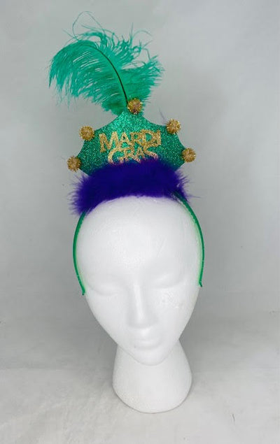 MG Crown Headband with Feather