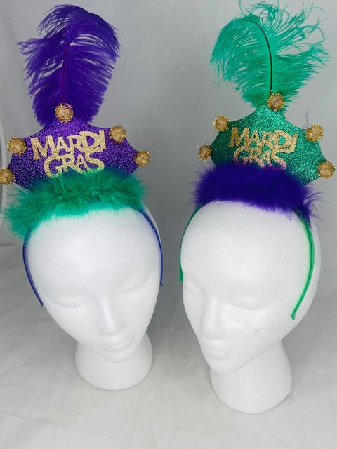 MG Crown Headband with Feather