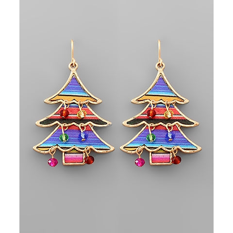 Christmas Tree & Light Earrings