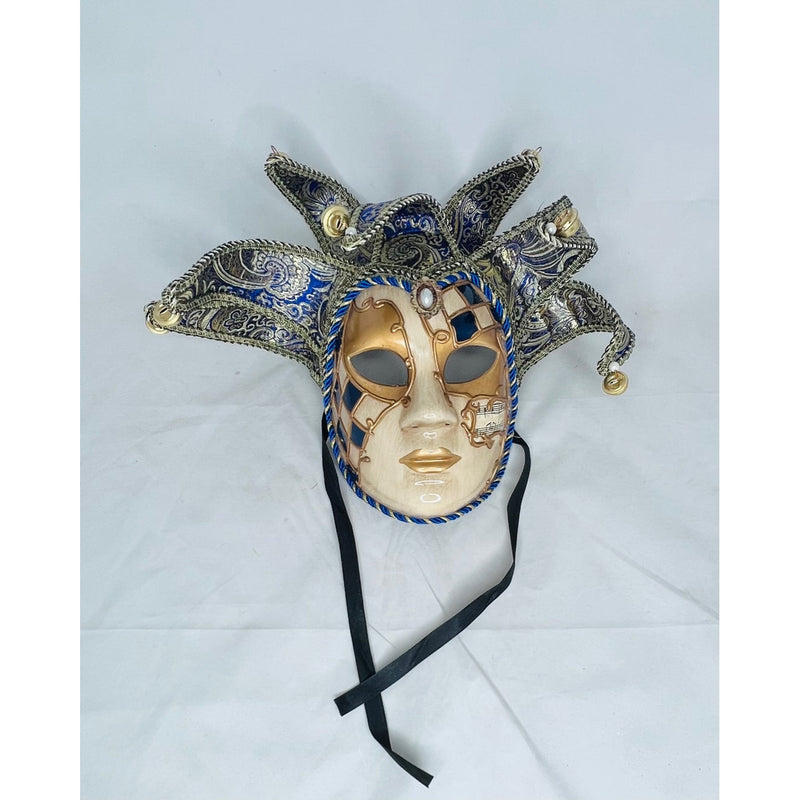 Jester Headpiece Blue/Gold