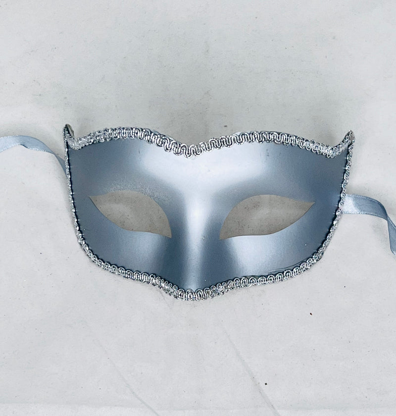 Plain silver mask