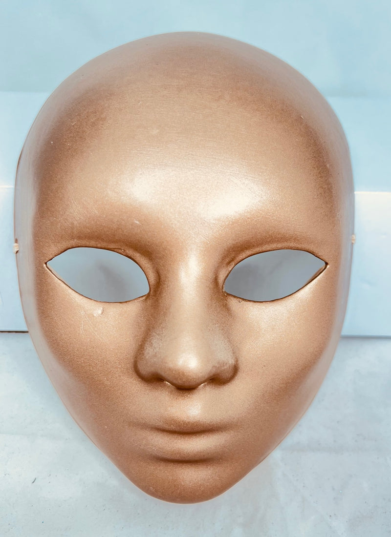 Plain Full-Face Mask Gold