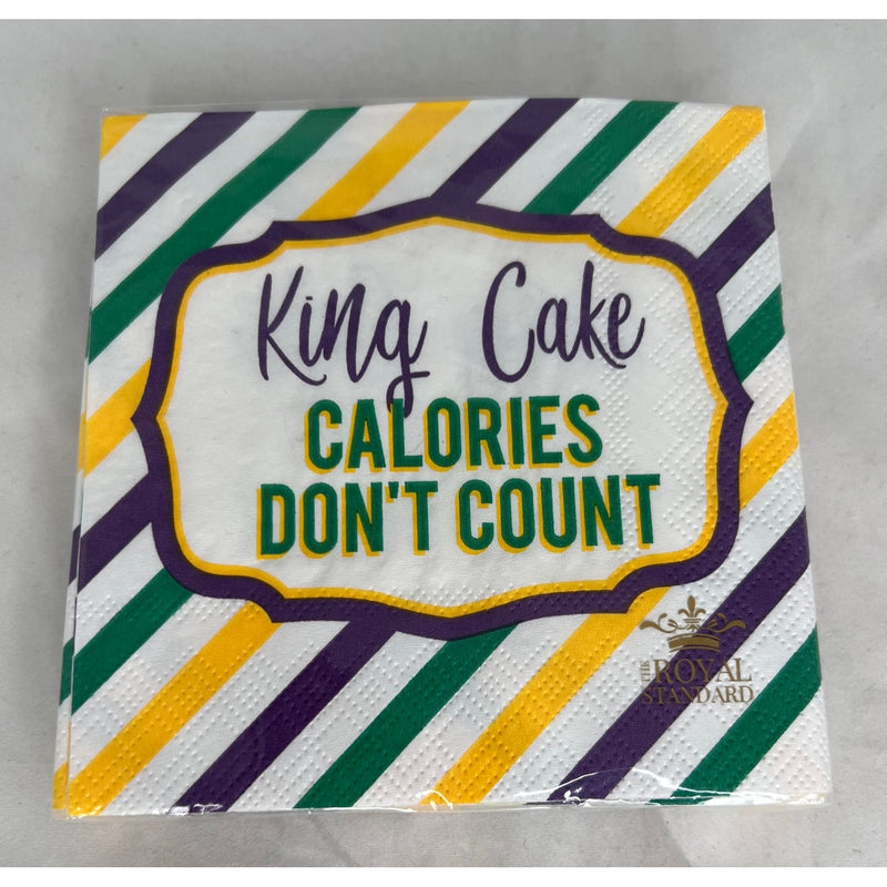King Cake Calories Cocktail Napkins