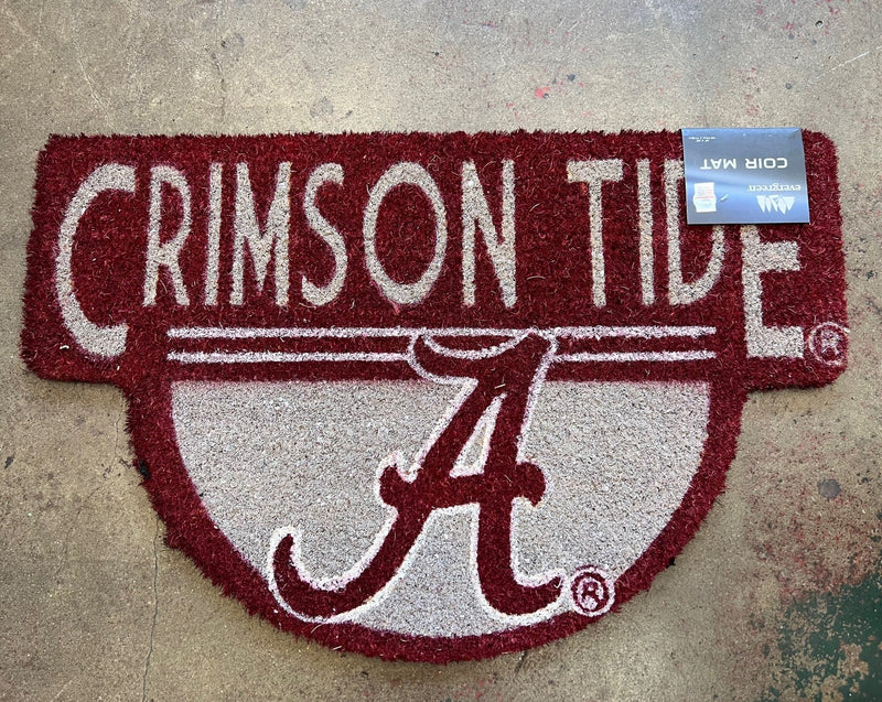 crimson and grey heavy duty doormat. Crimson Tide and big "A"