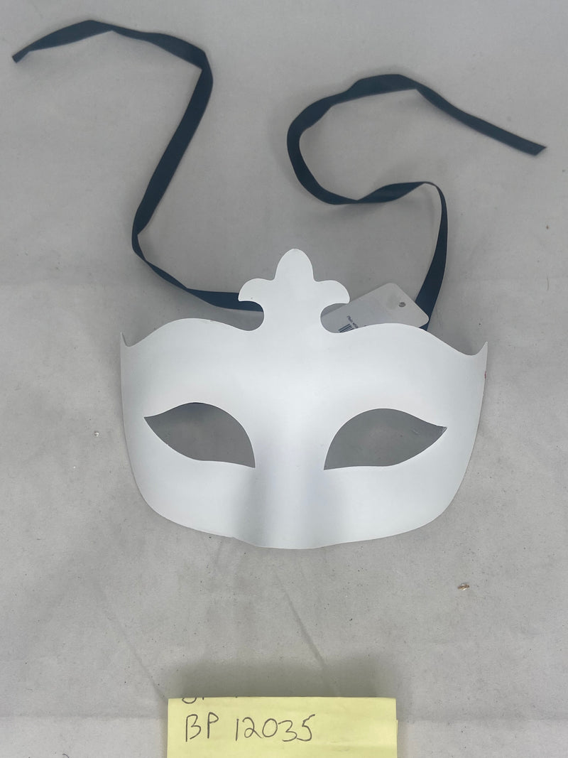 Plain white mask