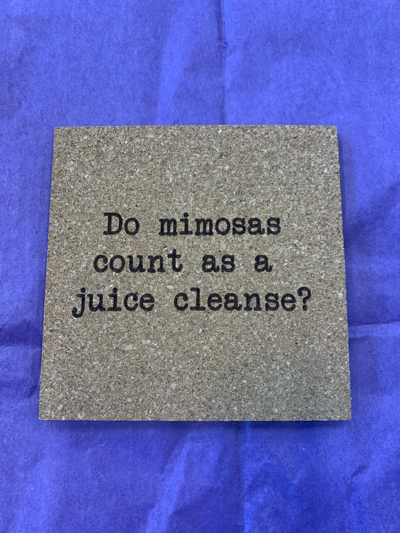 Mimosa Juice Cleanse Coaster