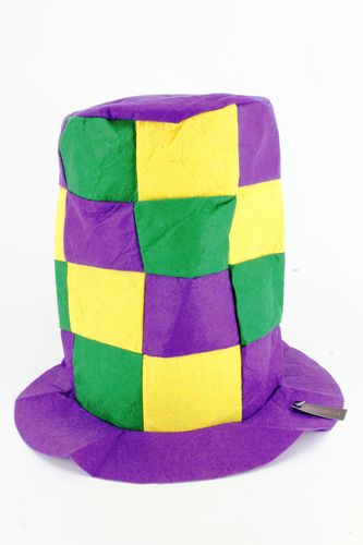 Mardi Gras Checkered Hat