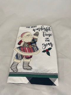 Time of Year Christmas Tea Towel
