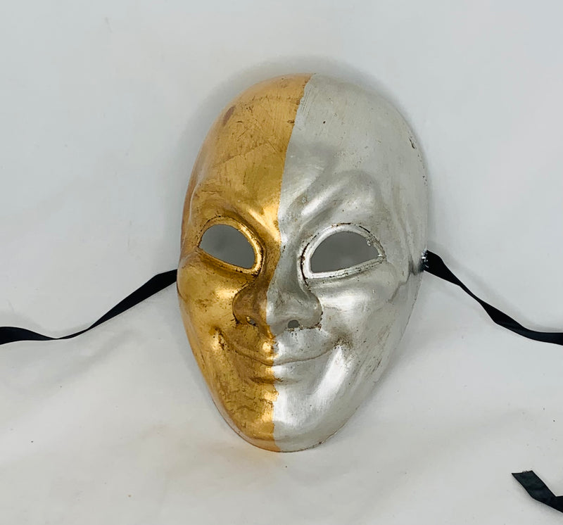 Solid Gold/Silver Full Face Mask