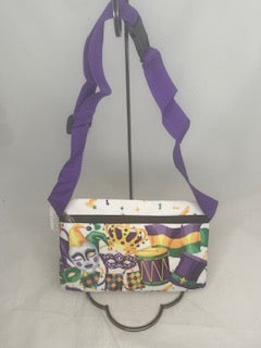 White Mardi Gras Party Fanny Pack