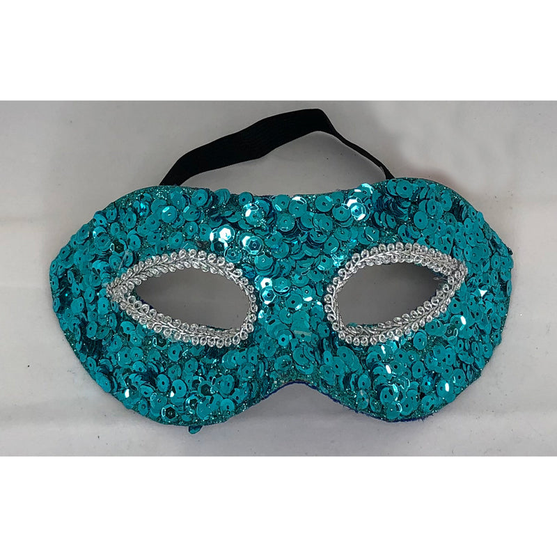 Teal Sequin Mask
