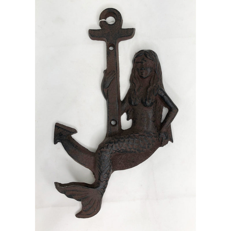 Mermaid Wall Hanger  (cast iron)