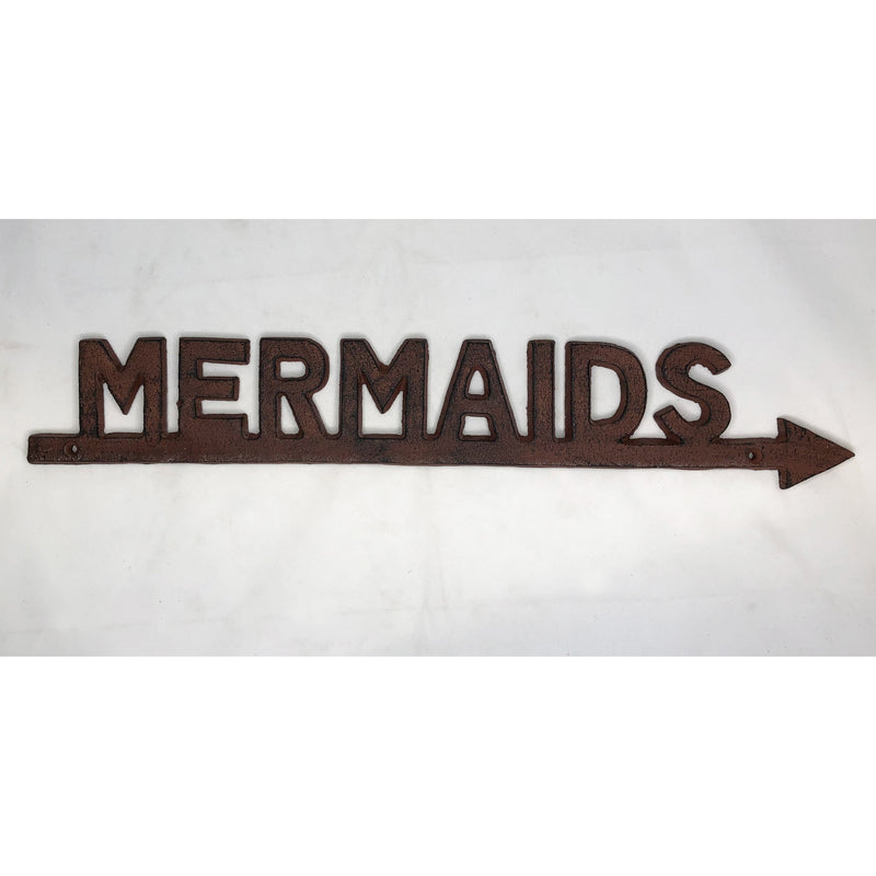 Mermaid Wall Sign (cast iron)