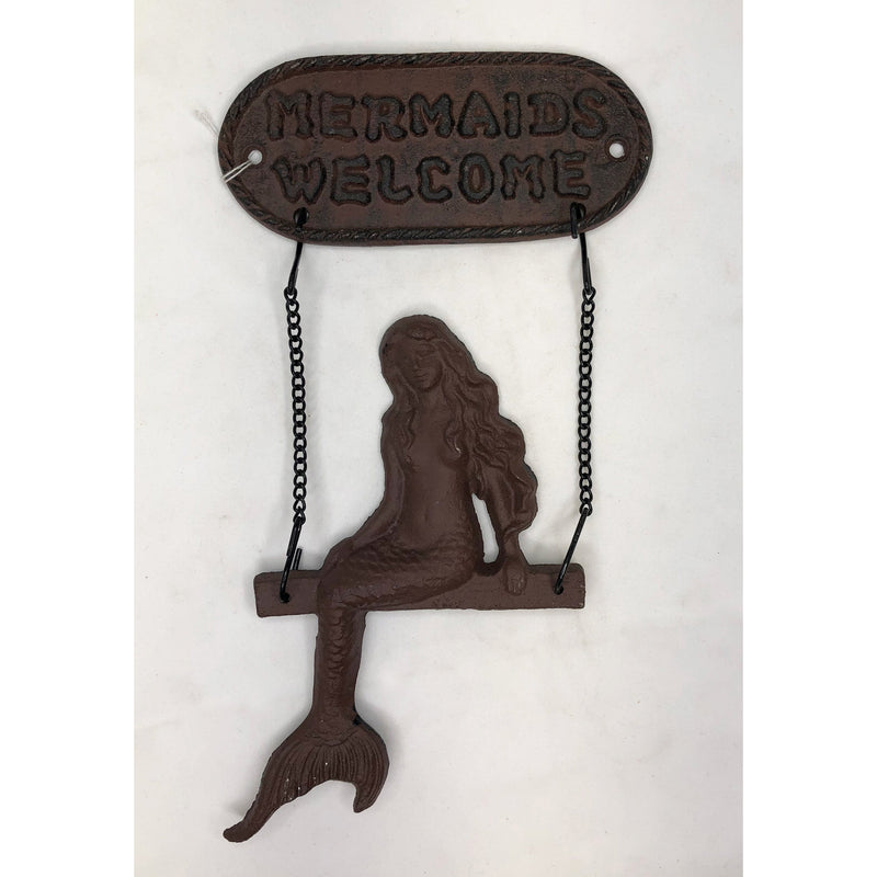 Mermaid Wall Hanger (cast iron)