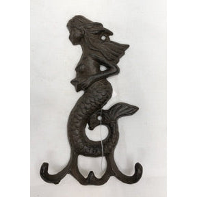 Mermaid Key Hooks (cast iron)