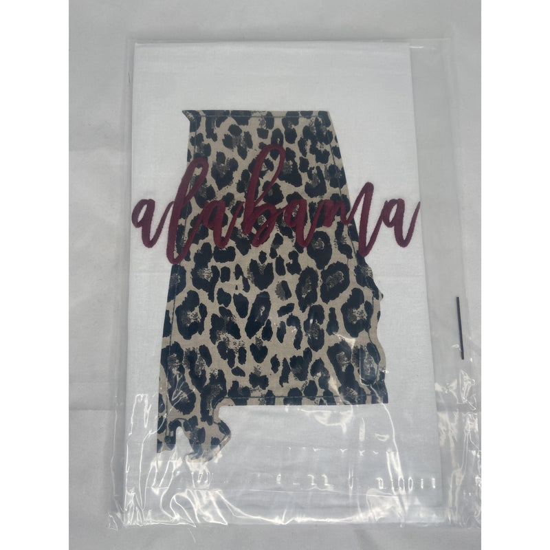 Alabama Cheetah Print Tea Towel