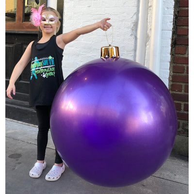 30" jumbo purple inflatable ornament