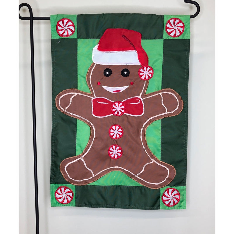 Small Christmas Flag (Gingerbread Man)