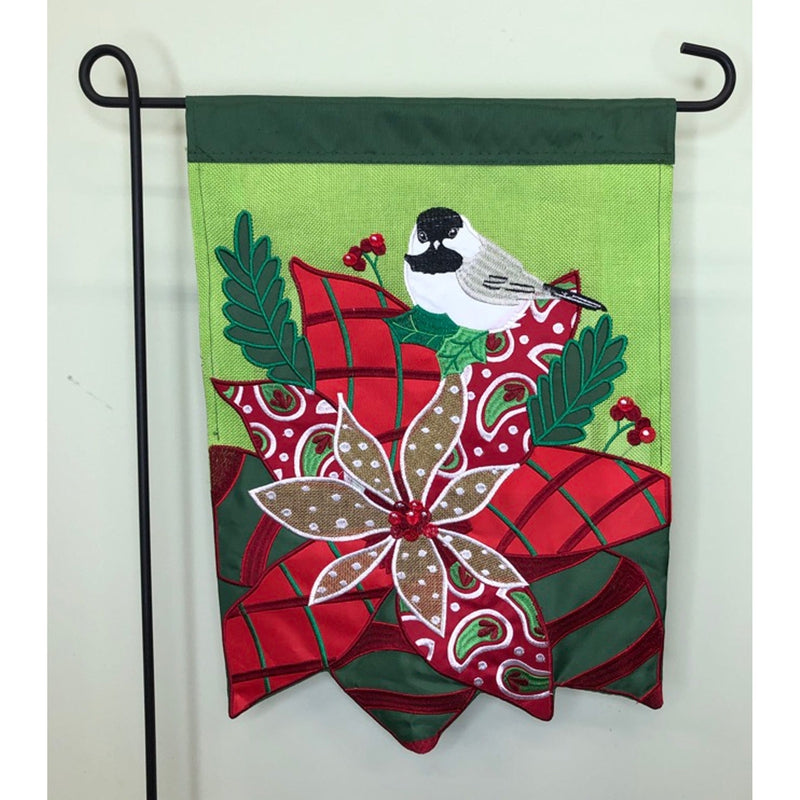 Small Christmas Flag (Poinsettia)