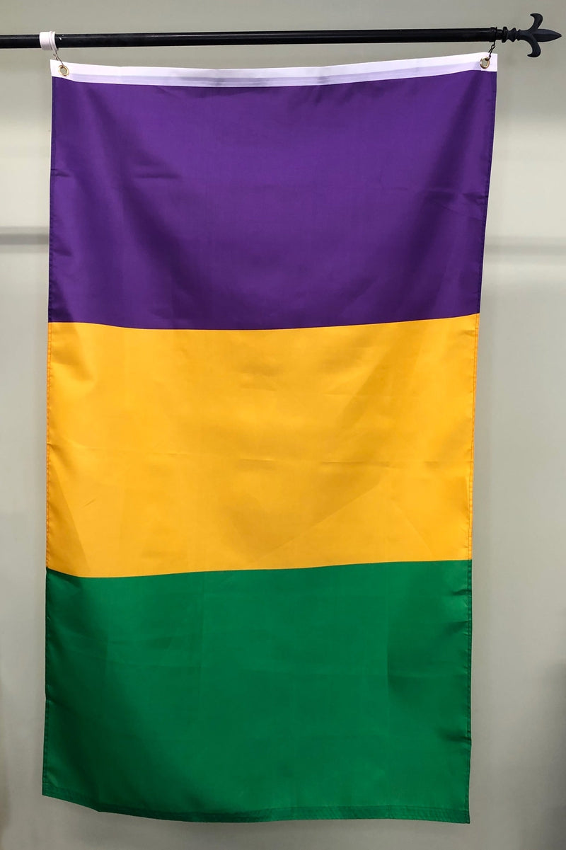 Mardi Gras (Plain) Flag (3&
