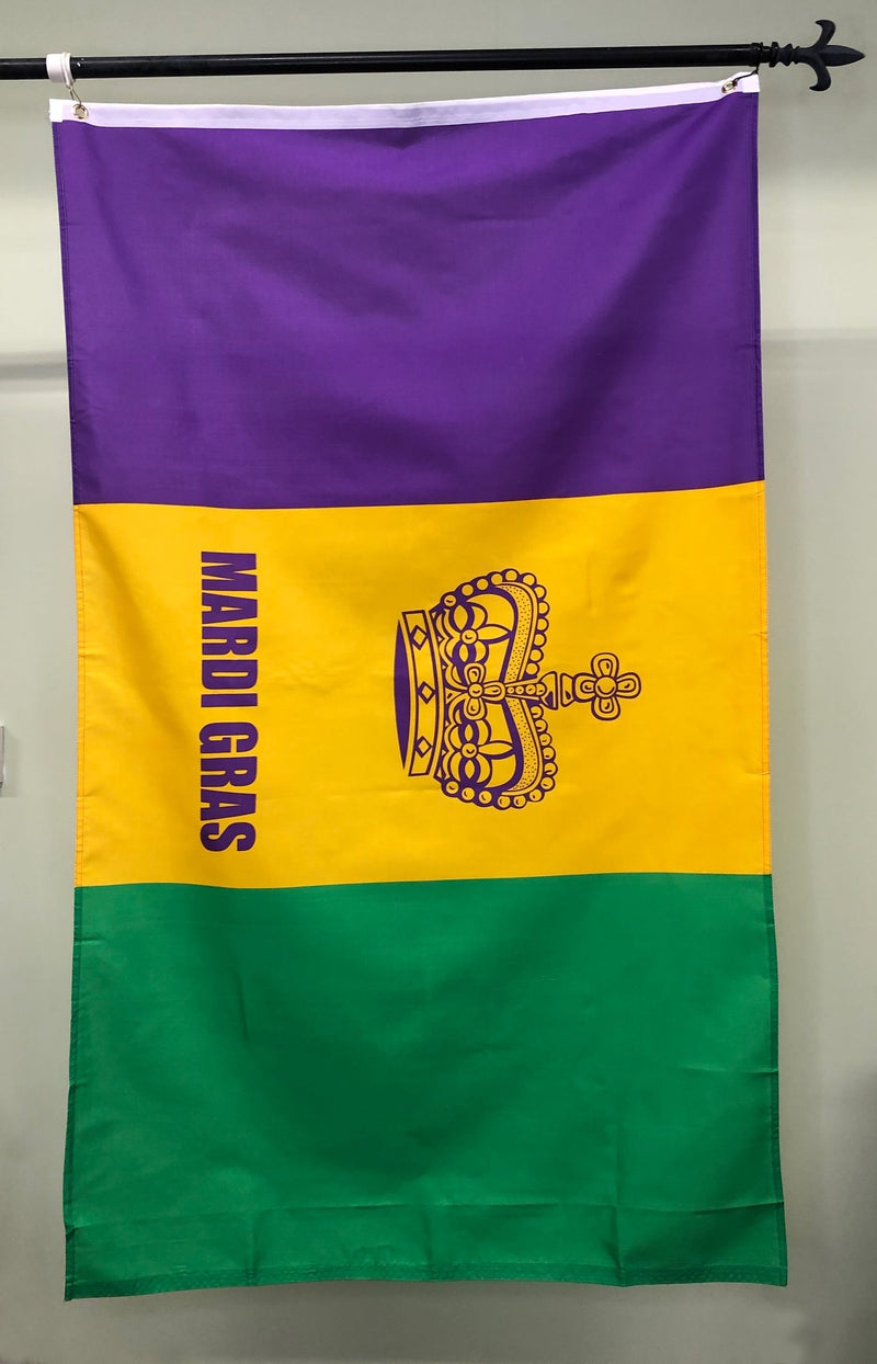 Mardi Gras (Crown) Flag (3&
