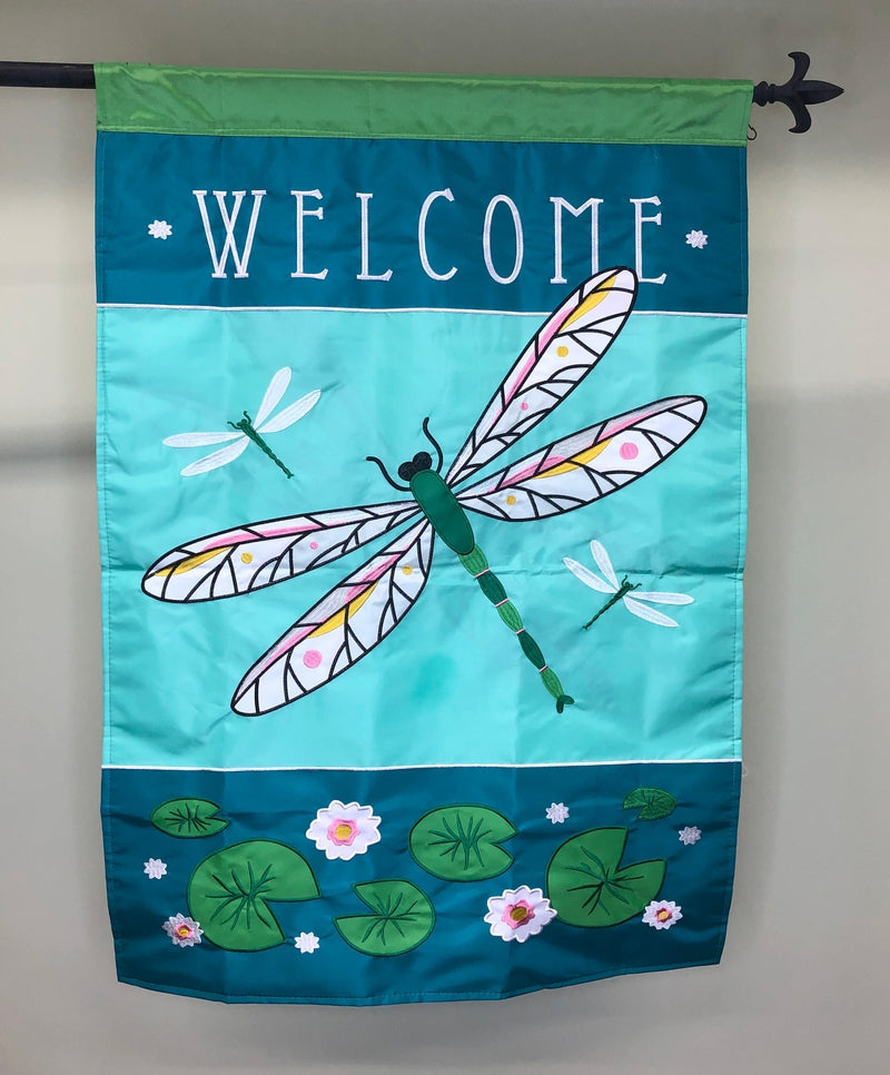 Dragonfly Welcome Flag 29" x 42"