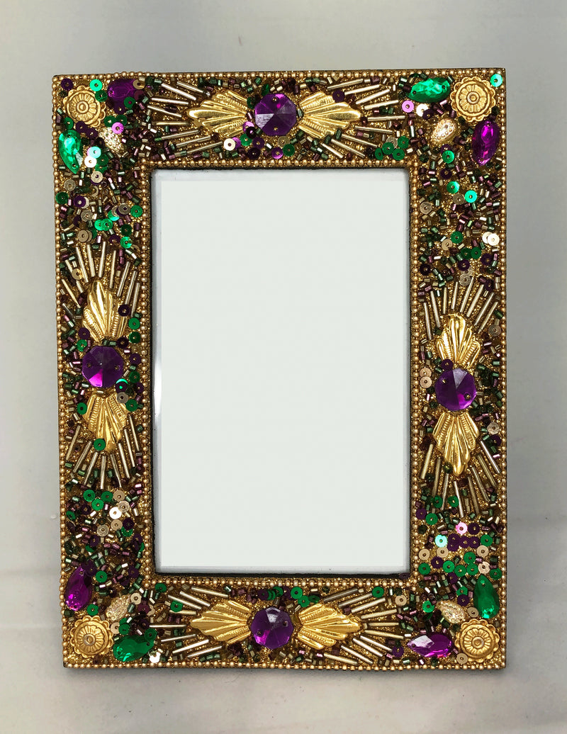 Mardi Gras Frame  Gold (4 X 6 photo)