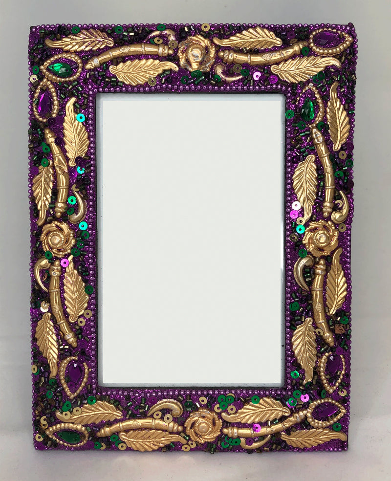 Mardi Gras Frame Purple  (4 X 6 photo)