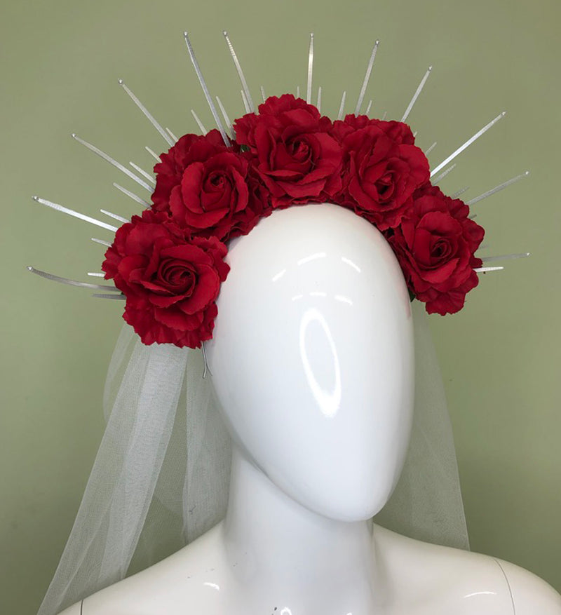 Headband (Roses/Veil)
