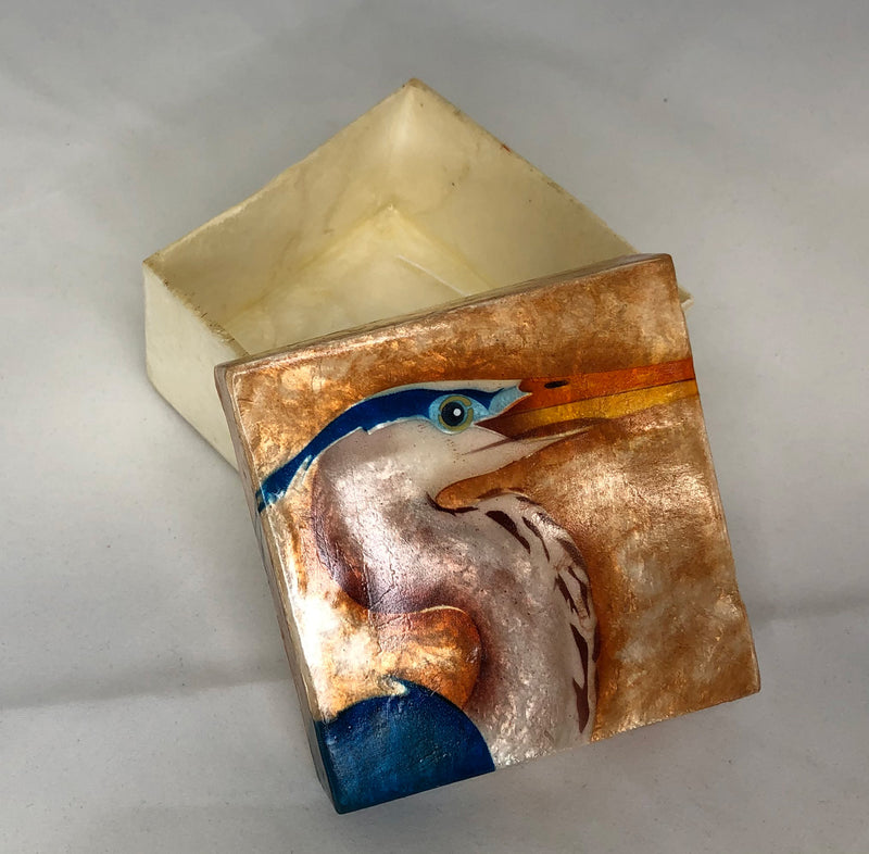 Heron Box (Oyster Shell).