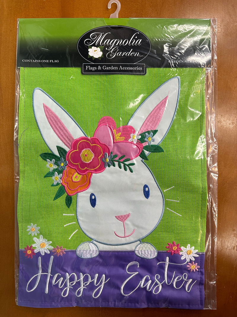 Happy Easter Bunny Garden Flag 13" x 18"