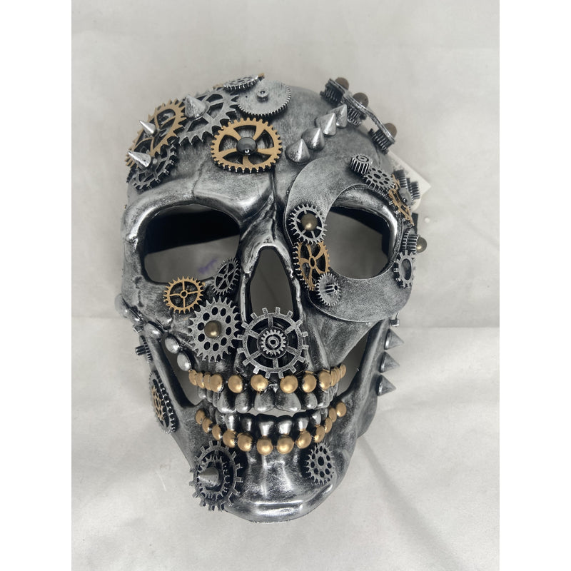 Steampunk skull silver