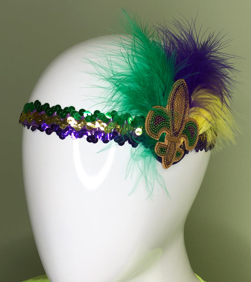 Mardi Gras Fleur Headband
