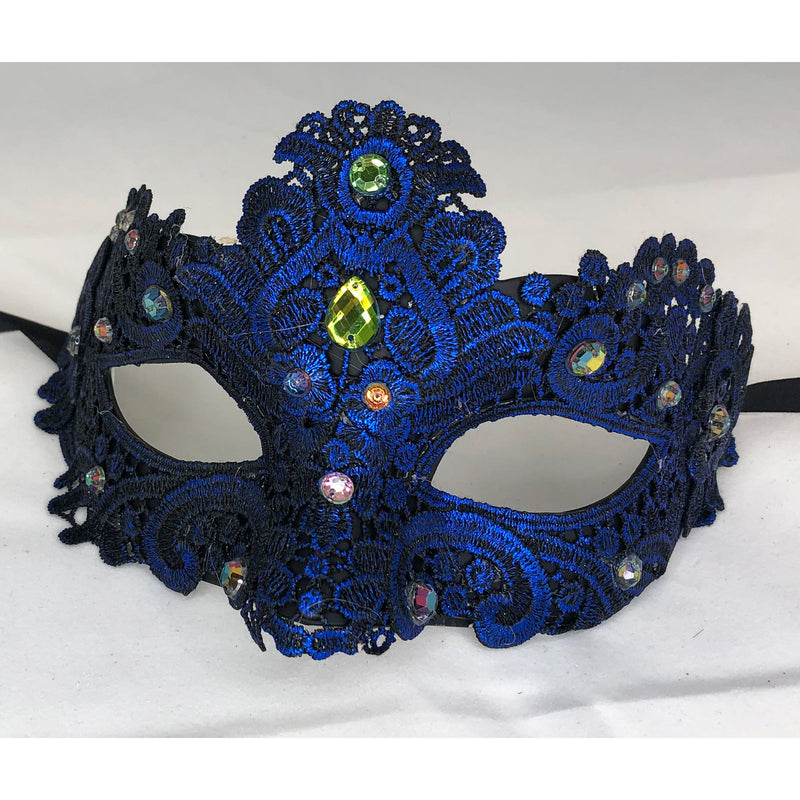 Mask Blue Embroidered.