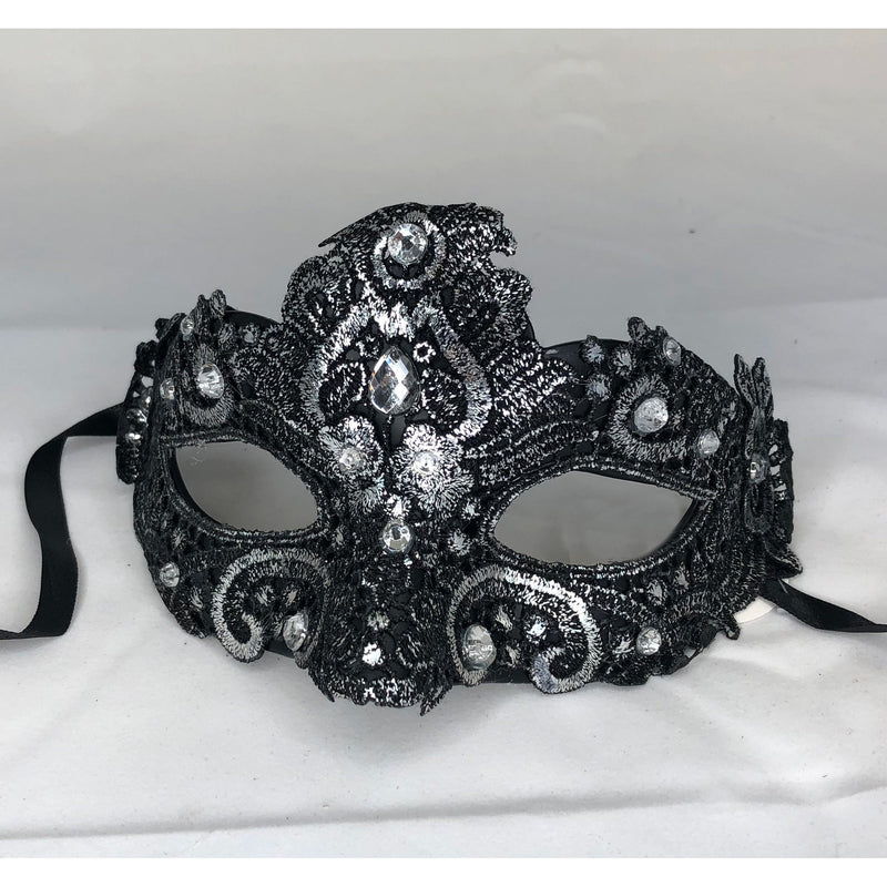 Mask Silver Embroidered.