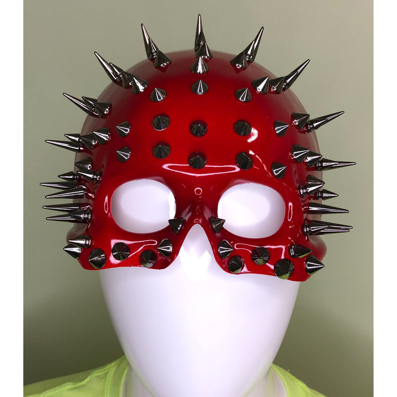 Red Spike Head Mask