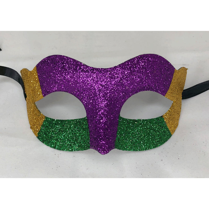 Mardi Gras Glitter Mask